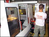 The machining center is integral in prototyping. Photo courtesy of Fillauer Inc.