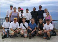 Some members of MN team at overlook above Port-Au-Prince, Haiti.