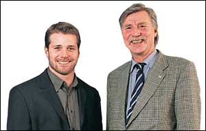 Bertil Allard (right) and his son Peter, the company owners.