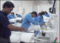 CSPO Students work in internationally certified labs.