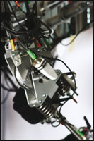 Close up of the LOPES bouden cable-driven series elastic actuator. Photograph courtesy of the University of Twente.