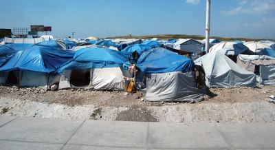 A tent city