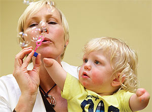 Kerstin Baun with Jameson Davis