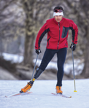 skiing amputee