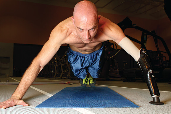 Dave doing pushups