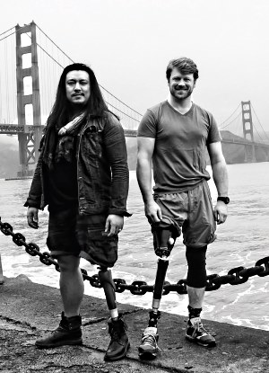 prostheses wearers at Golden Gate bridge