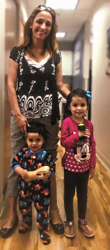 Elizabeth Balcazar and children