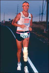 Jim MacLaren set the world record for amputees in 1992 in the Ironman World Championship. Just a few months later, he was struck by a van while on his bike and was left quadriplegic.