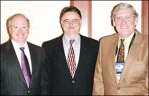 (Left to right): Dr. Hoover (former Region D medical director), Dr. Pilley, current Region D medical direction, and Clint Snell, Chairman of the Board of the PrimeCare O&P Network.