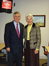 Sen. Pat Ticer, right, with Sen. John S. Edwards