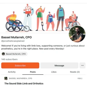 Blog Offers New Resource for Prosthesis Users